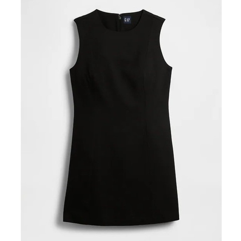 GAP Shift Dress Women Small Black Sleeveless High Neck Mini A-Line 815956-01